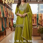 VCH Brand Present Premium Mirror Work Readymade Suit With Mirror Work Plazo